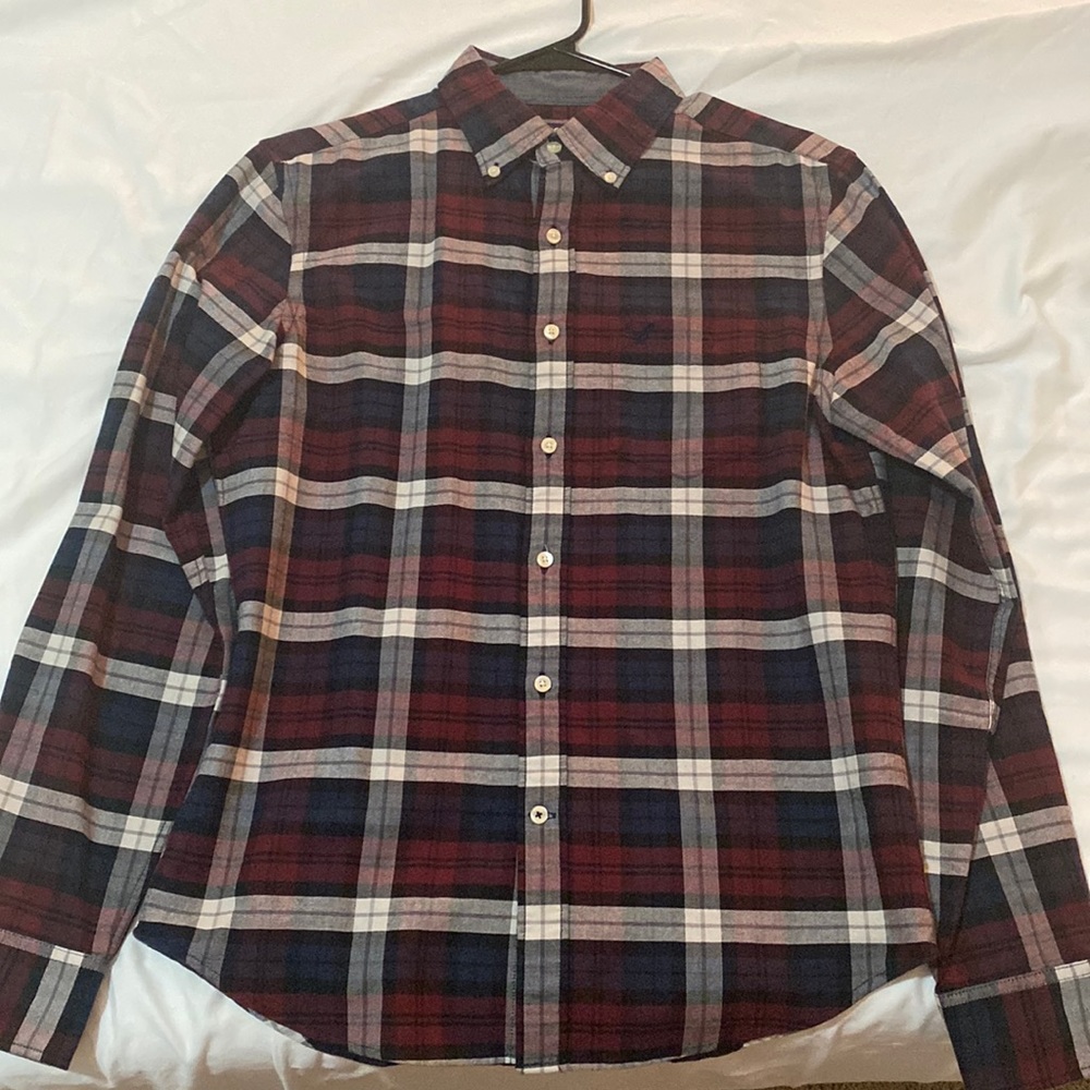 American Eagle long sleeve button down shirt, size S, classic fit